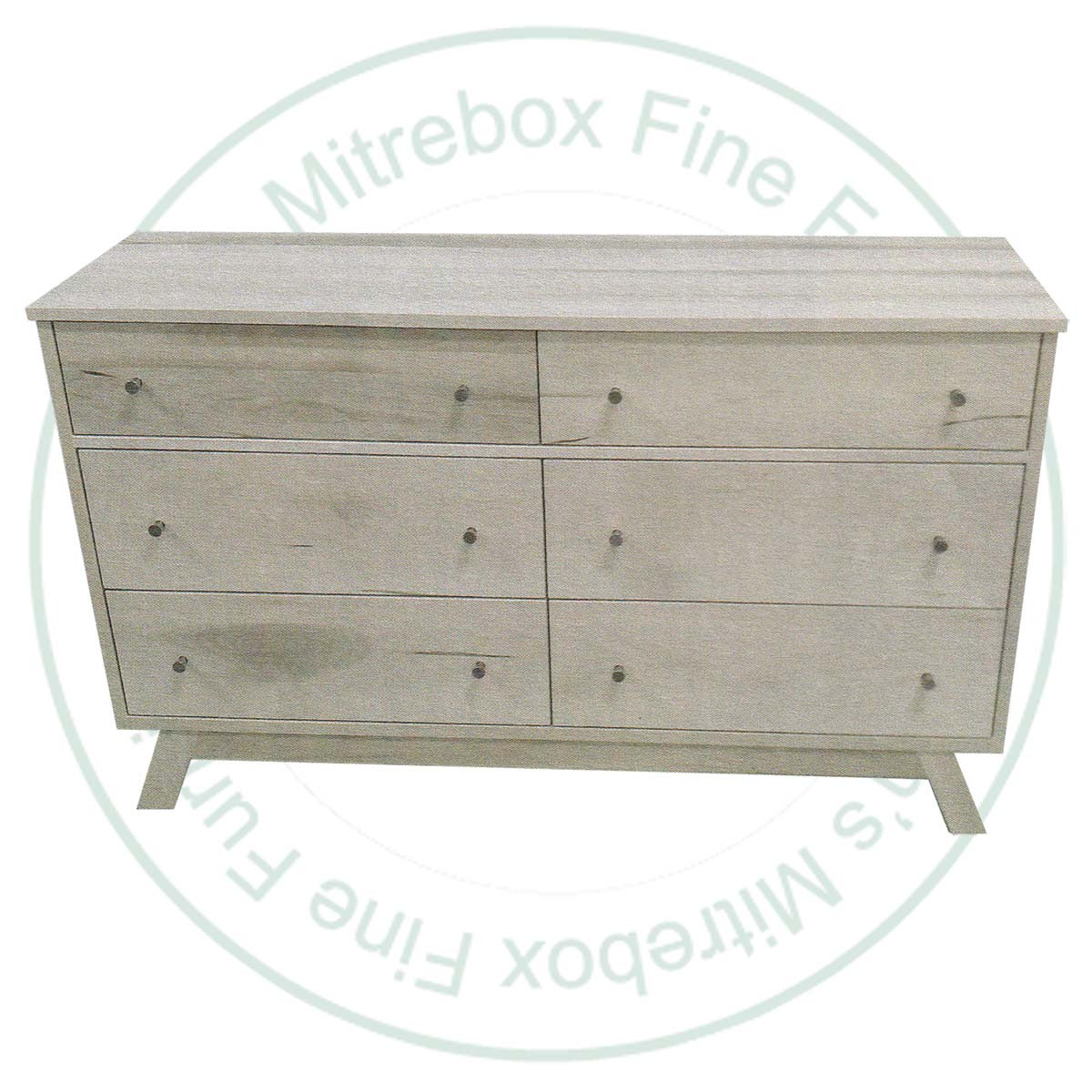 Wormy Maple Xander 6 Drawer Dresser
