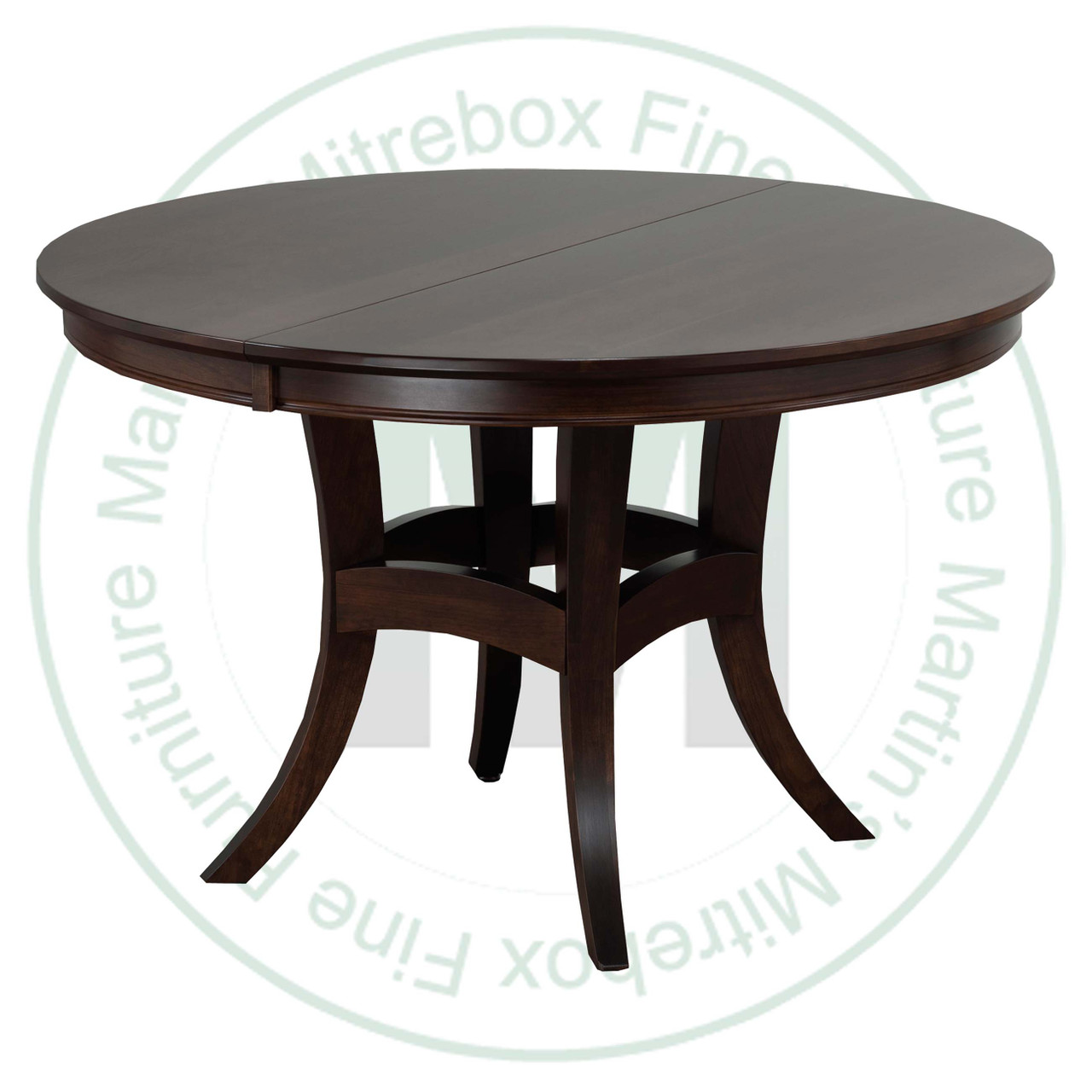 Maple Beijing Single Pedestal Table 42''D x 54''W x 30''H With Solid Top