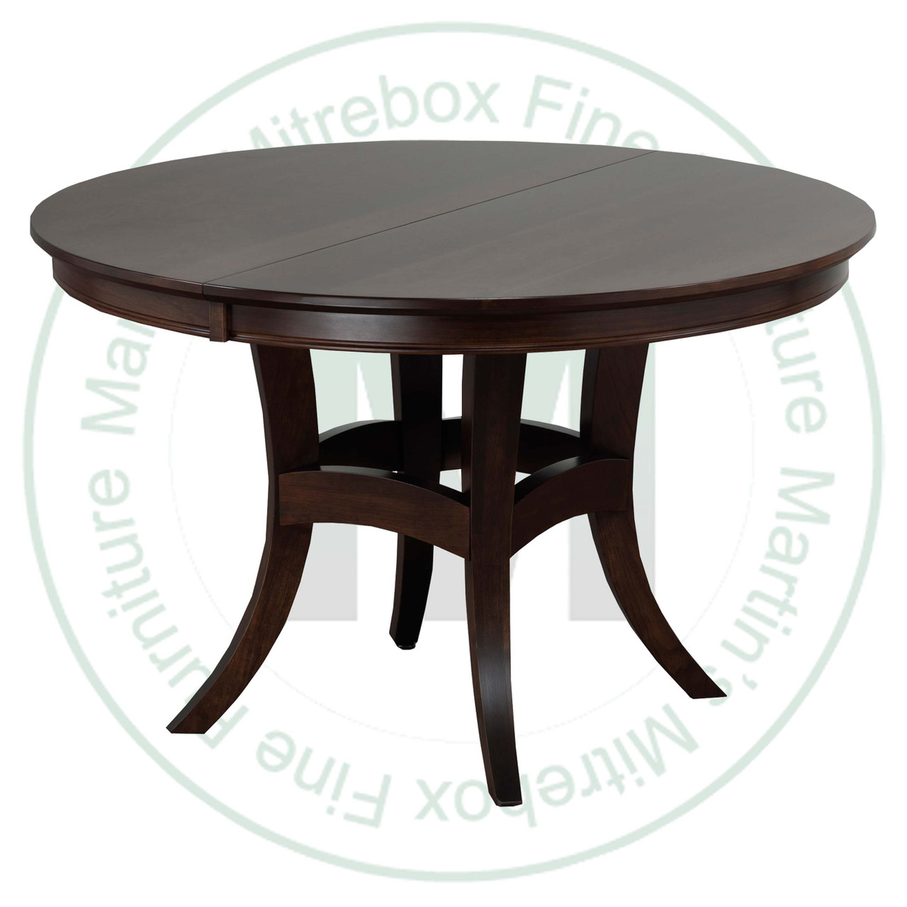 Oak Beijing Single Pedestal Table 42''D x 48''W x 30''H With Solid Top