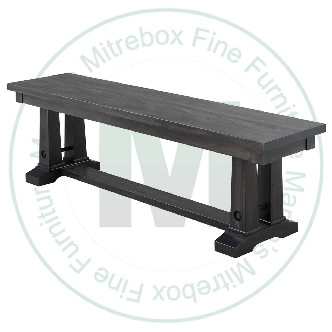 Maple Shechem Bench 14''D x 48''W x 18''H