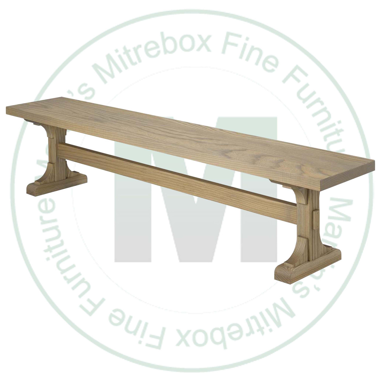 Maple Castleton Bench 14''D x 84''W x 18''H