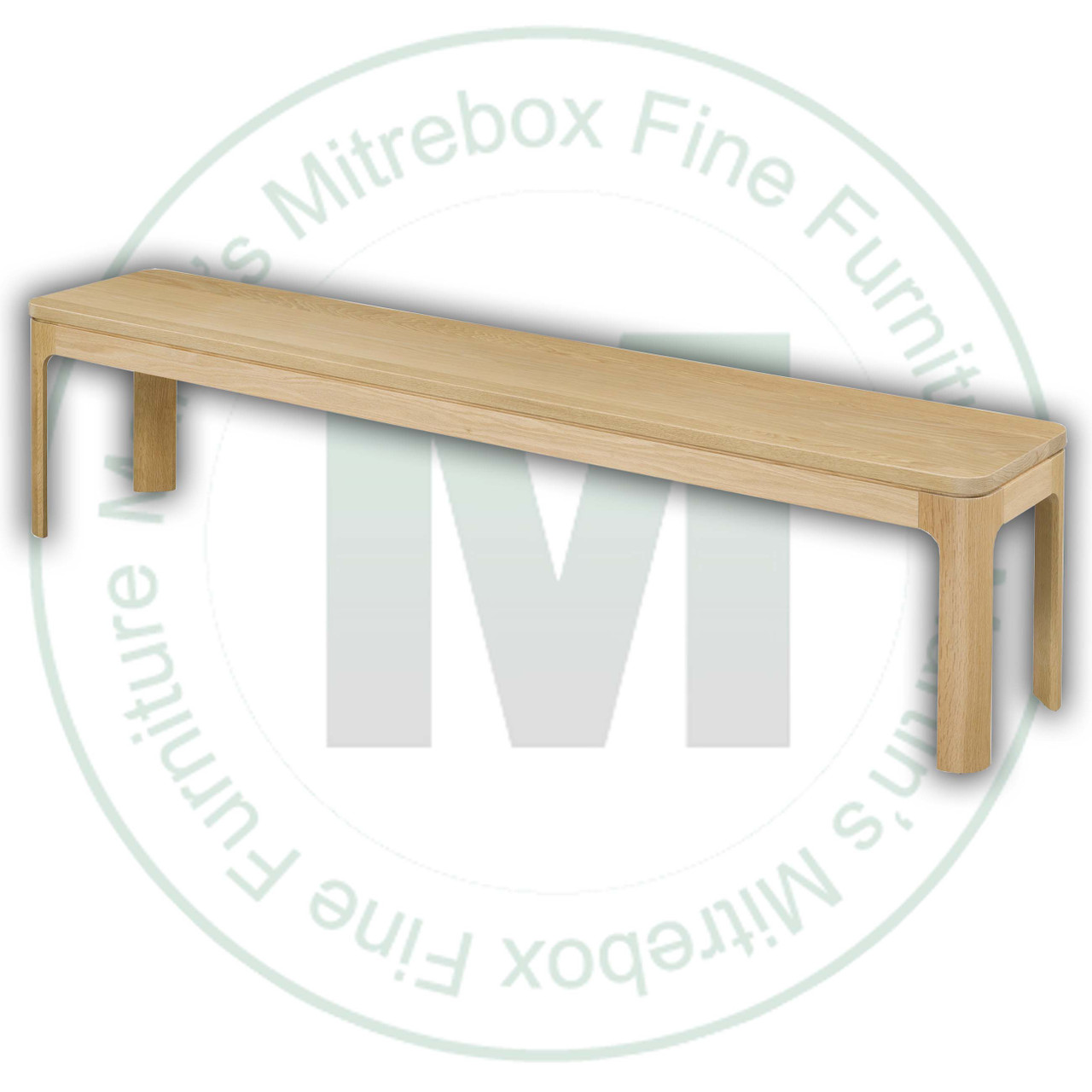 Maple Naasko Bench 14''D x 48''W x 18''H