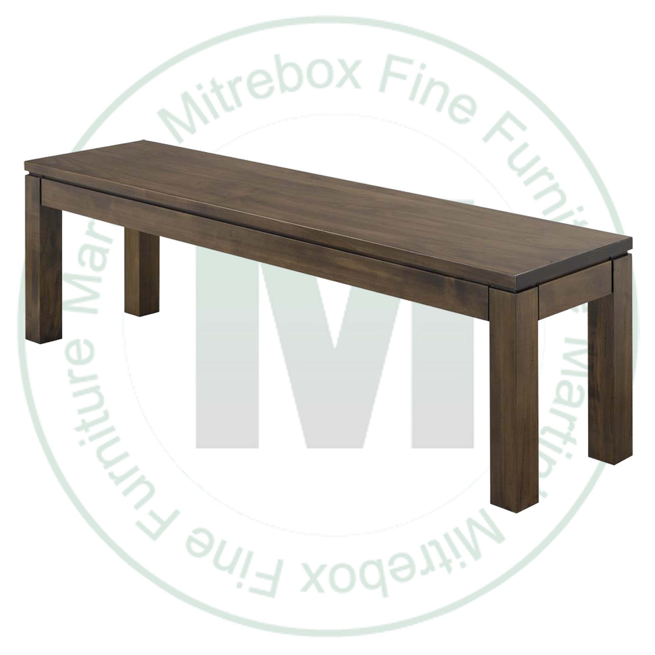 Maple Williamsburg Bench 14''D x 84''W x 18''H