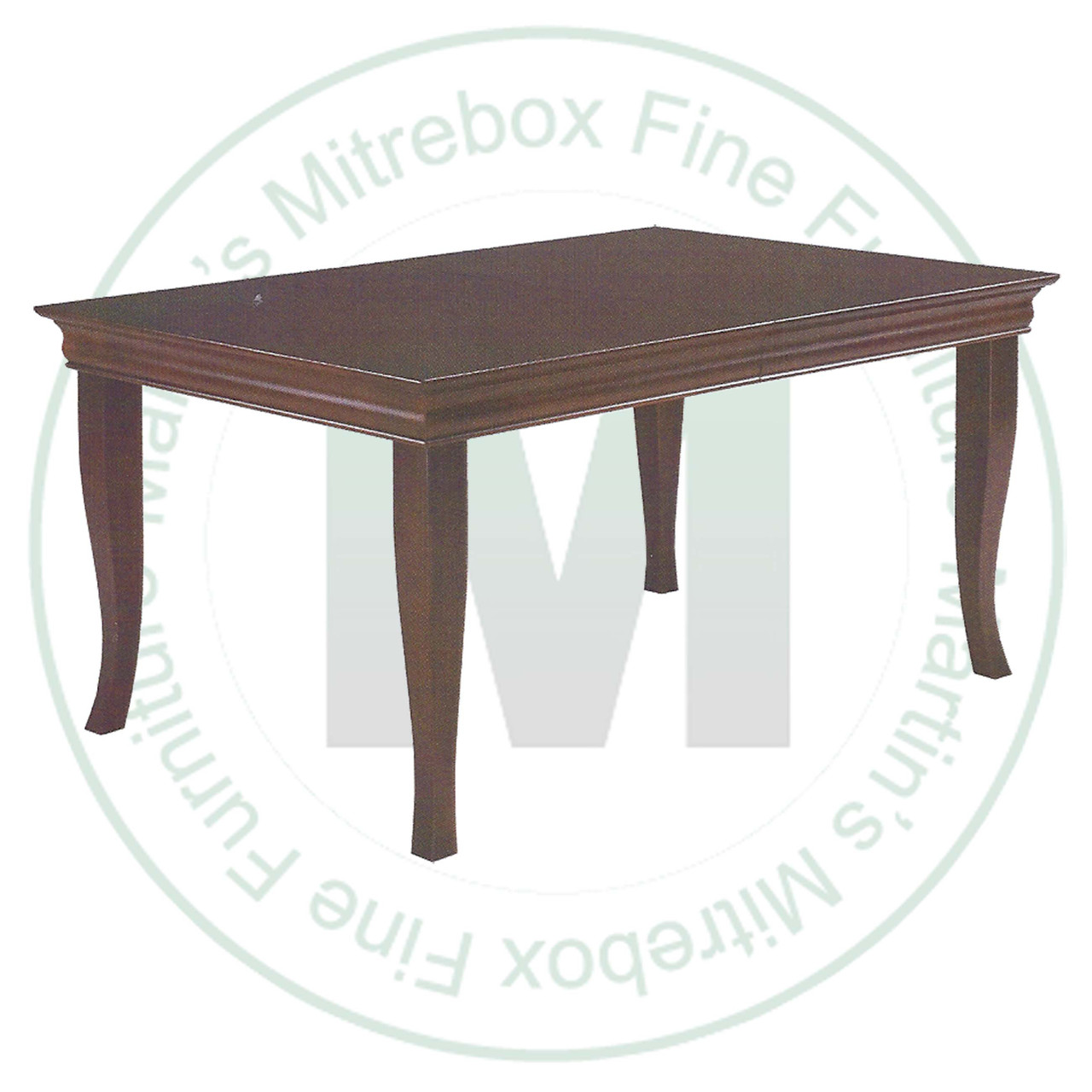 Maple French Riviera Extension Harvest Table 36''D x 60''W x 30''H With 3 - 12'' Leaves