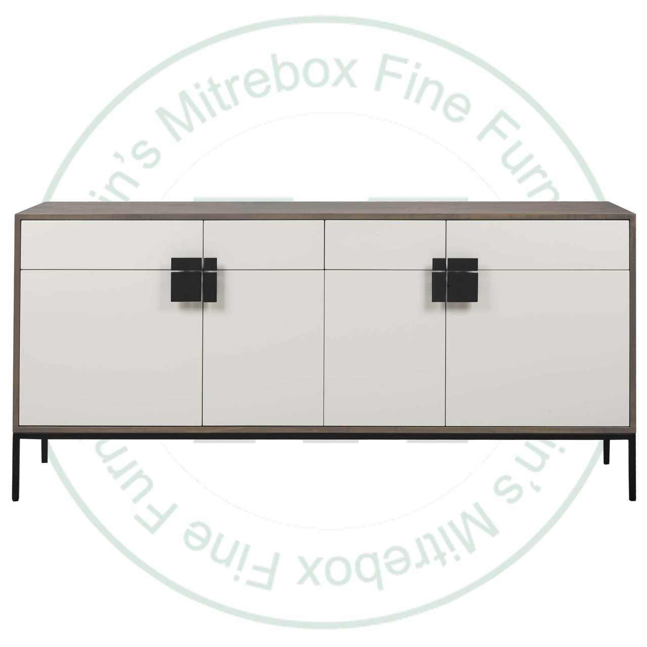 Maple Baltic Sideboard 18''D x 72''W x 34''H With 4 Doors and 4 Drawers