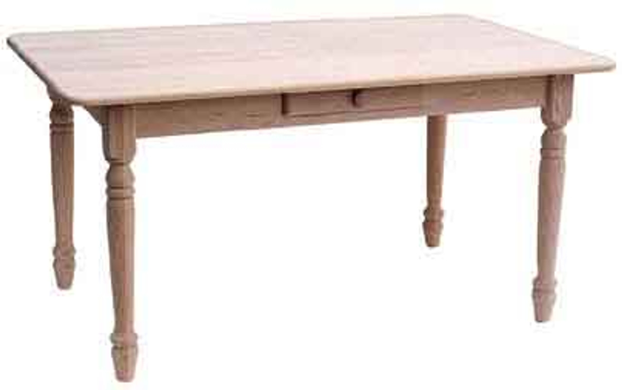 Oak Countryside Harvest Table 60''W x 30''H x 40''D With 1 Drawer