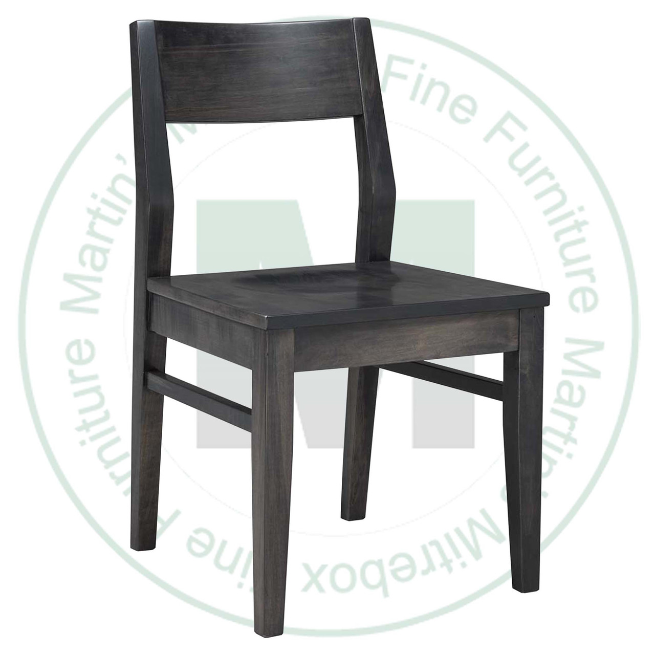 Maple Stanford Side Chair With Wood Seat