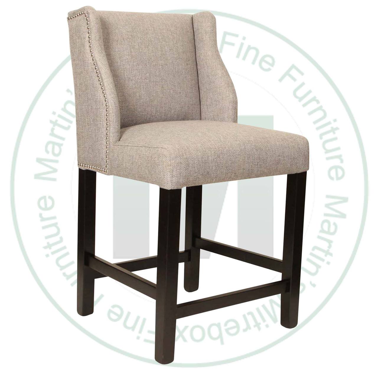 Maple Nemo 24" counter chair with Fabric Seat