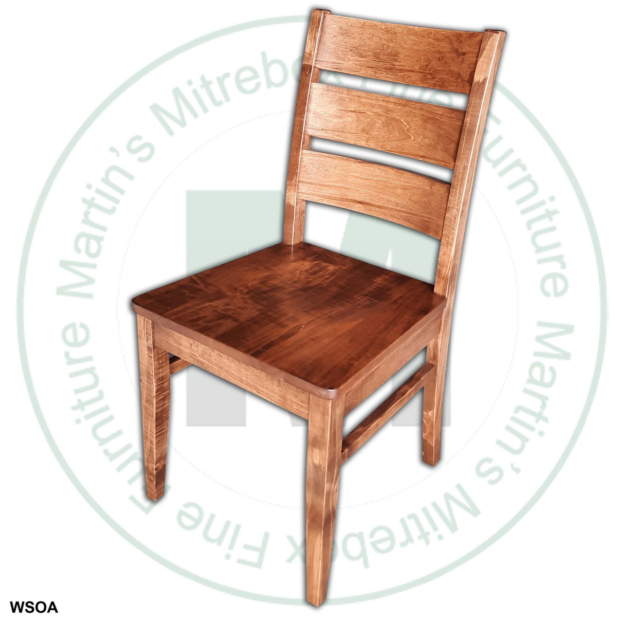 Maple Duke Side Chair With Wood Seat