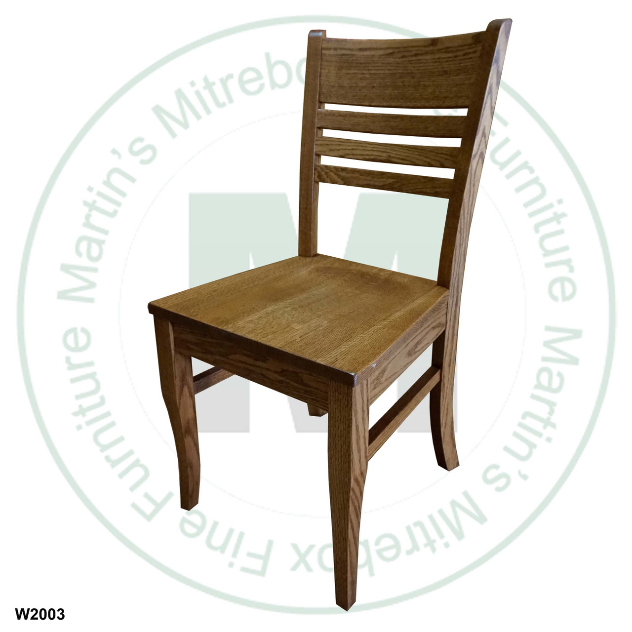 Oak Alex Side Chair With Wood Seat