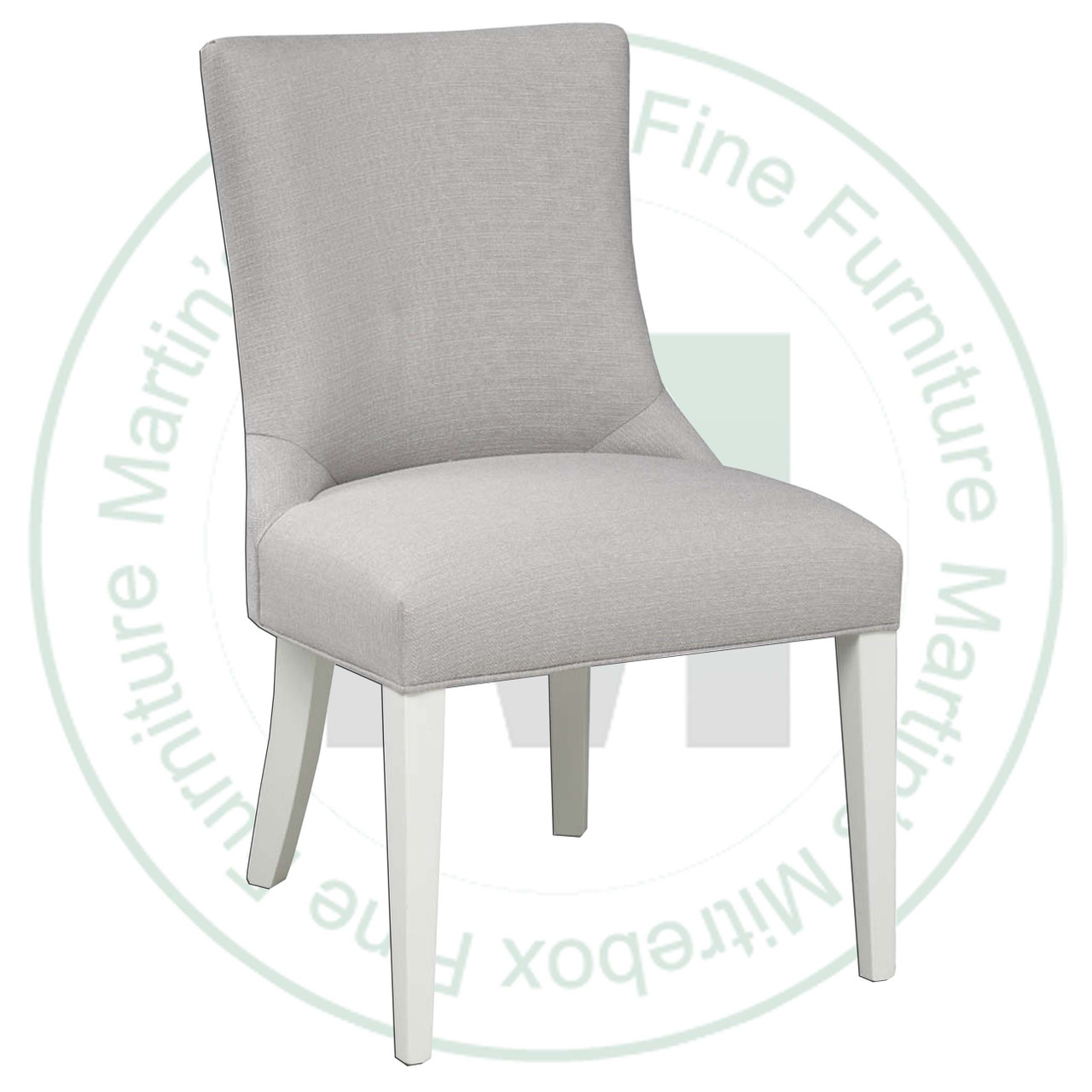 Oak Kolding Side Chair With Fabric Seat And Back