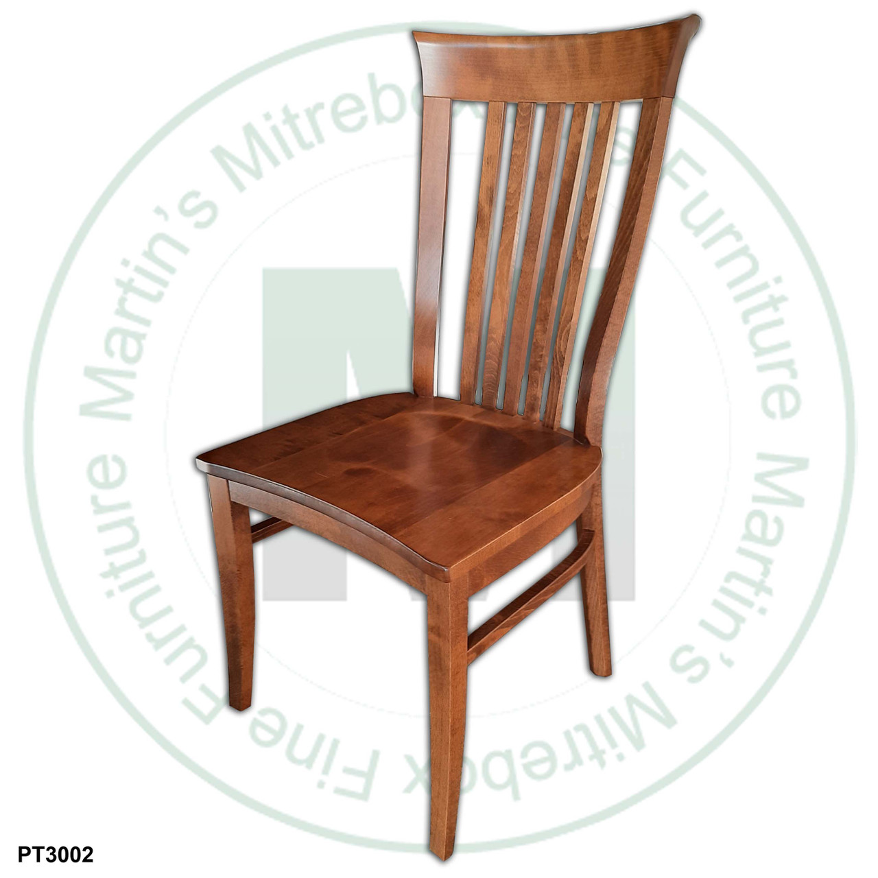 Oak Athena Side Chair With Wood Seat