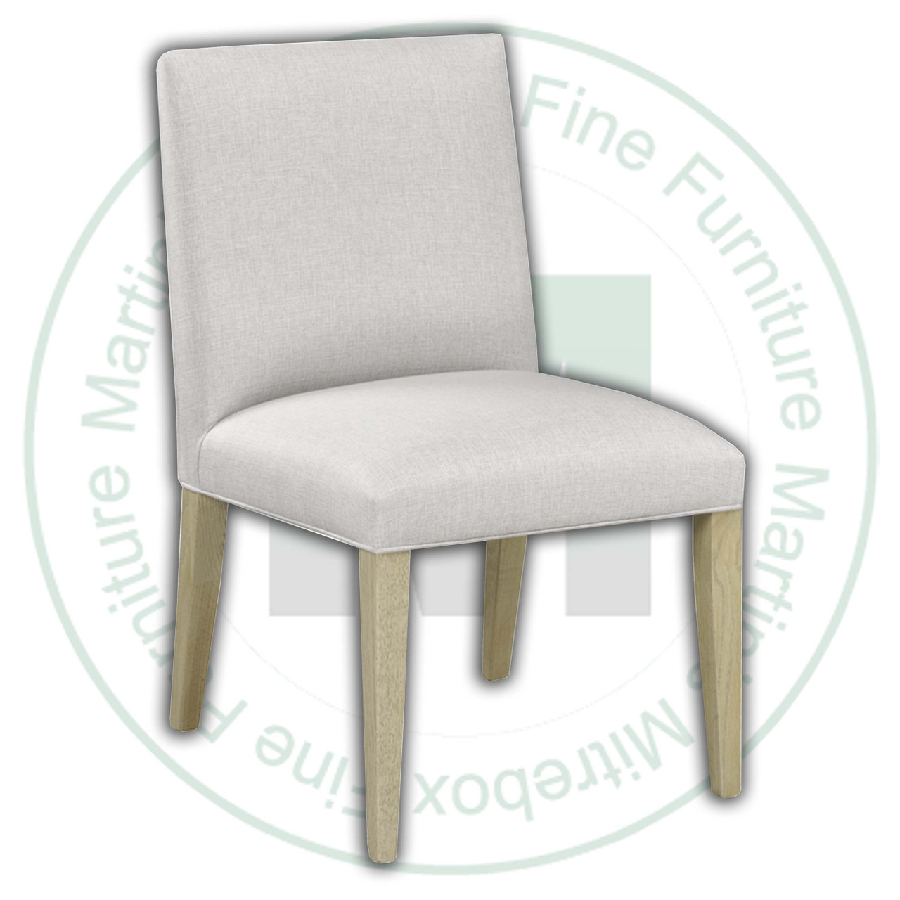 Oak Baza Side Chair With Fabric Seat