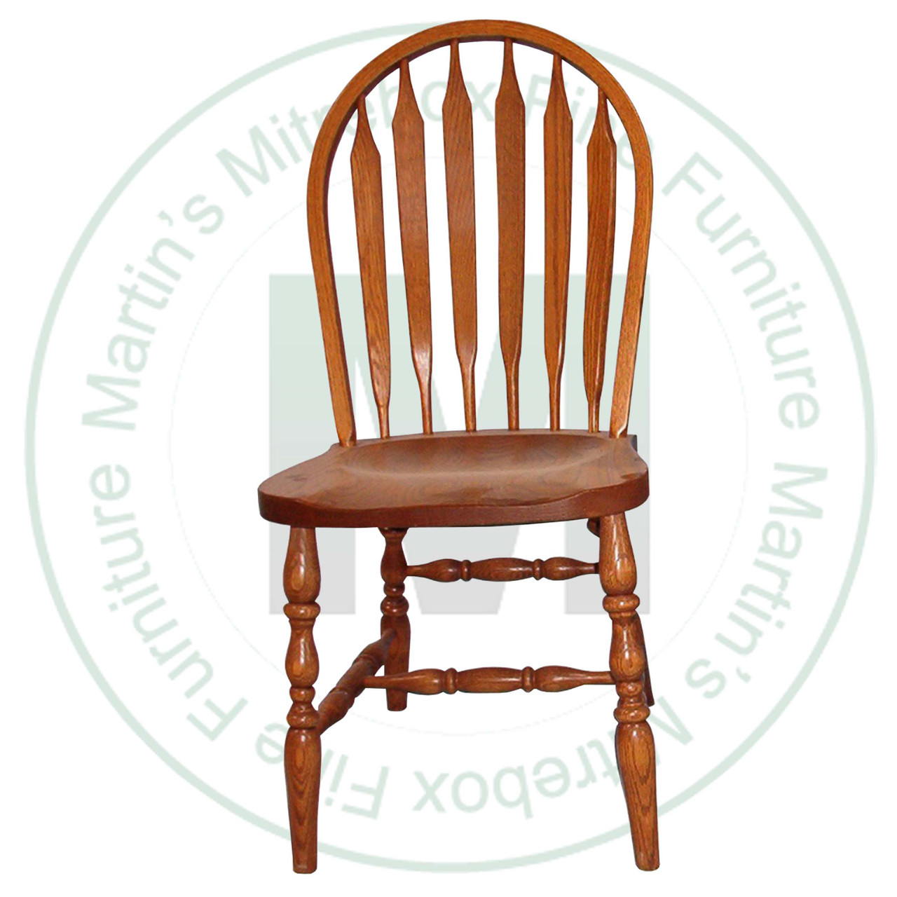 Oak Country Side Chair With Wood Seat