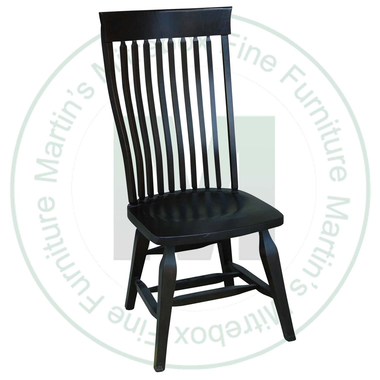 Oak Oxford Side Chair With Wood Seat