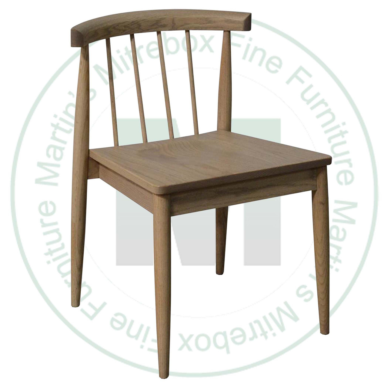 Oak Oulu Side Chair With Wood Seat