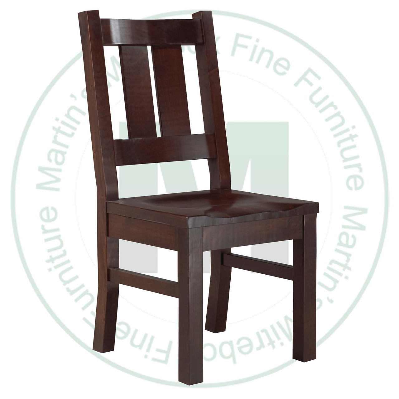 Wormy Maple Severn Side Chair With Wood Seat