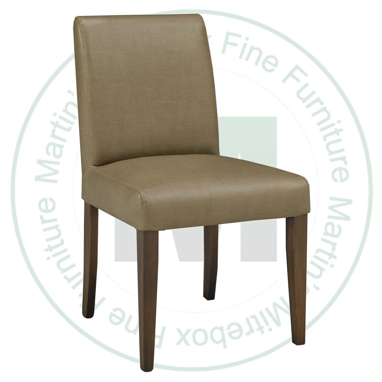 Wormy Maple Swift Chair In Top Grain Leather