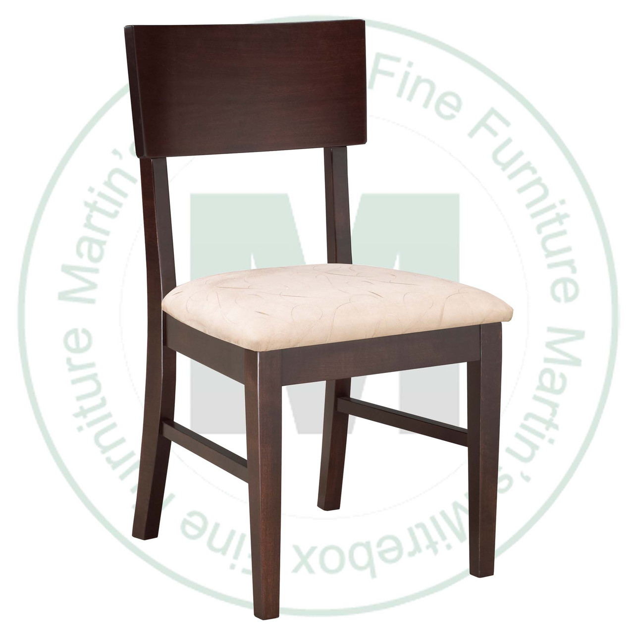 Wormy Maple Werkbund Side Chair With Fabric Seat