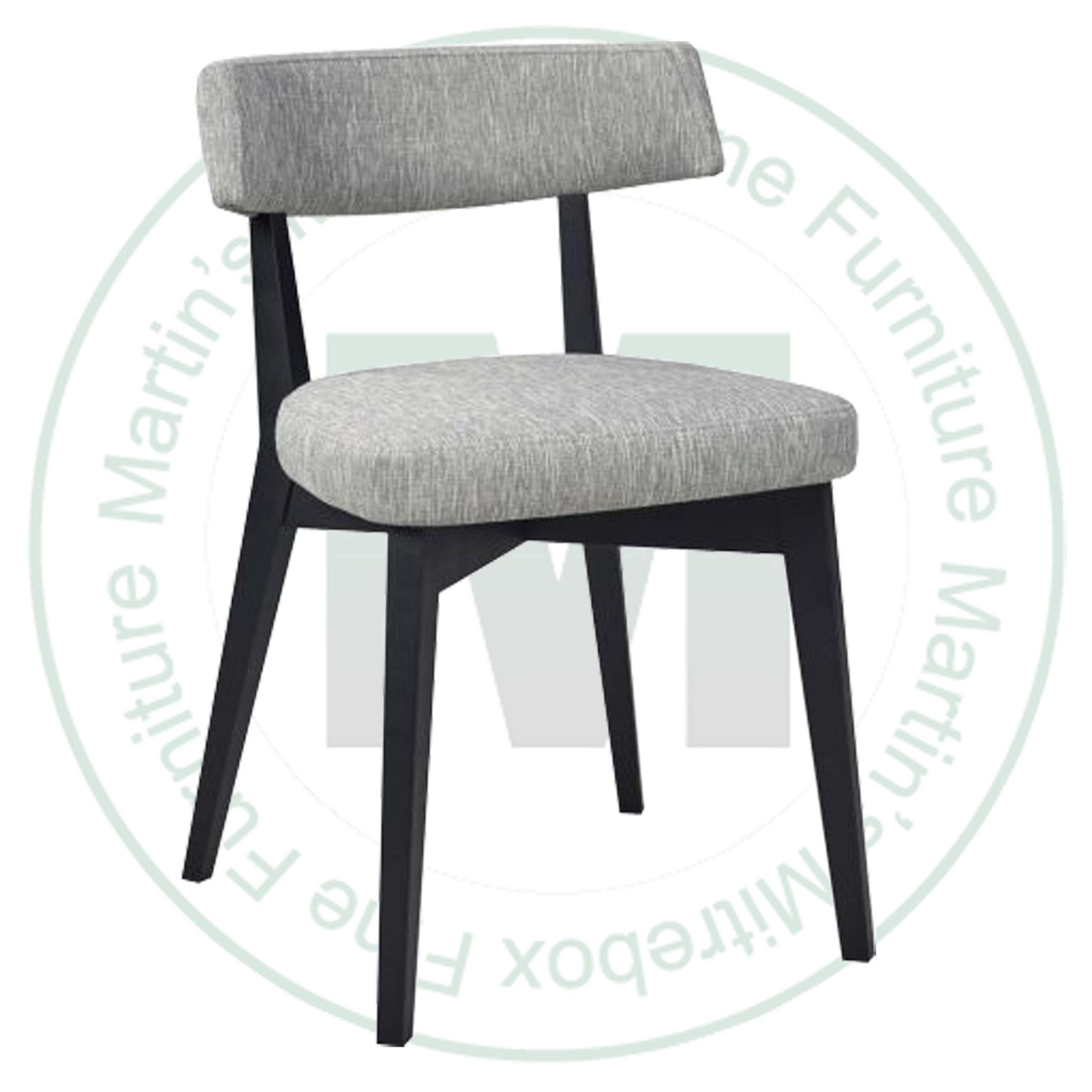 Wormy Maple Myra Side Chair With Fabric Seat