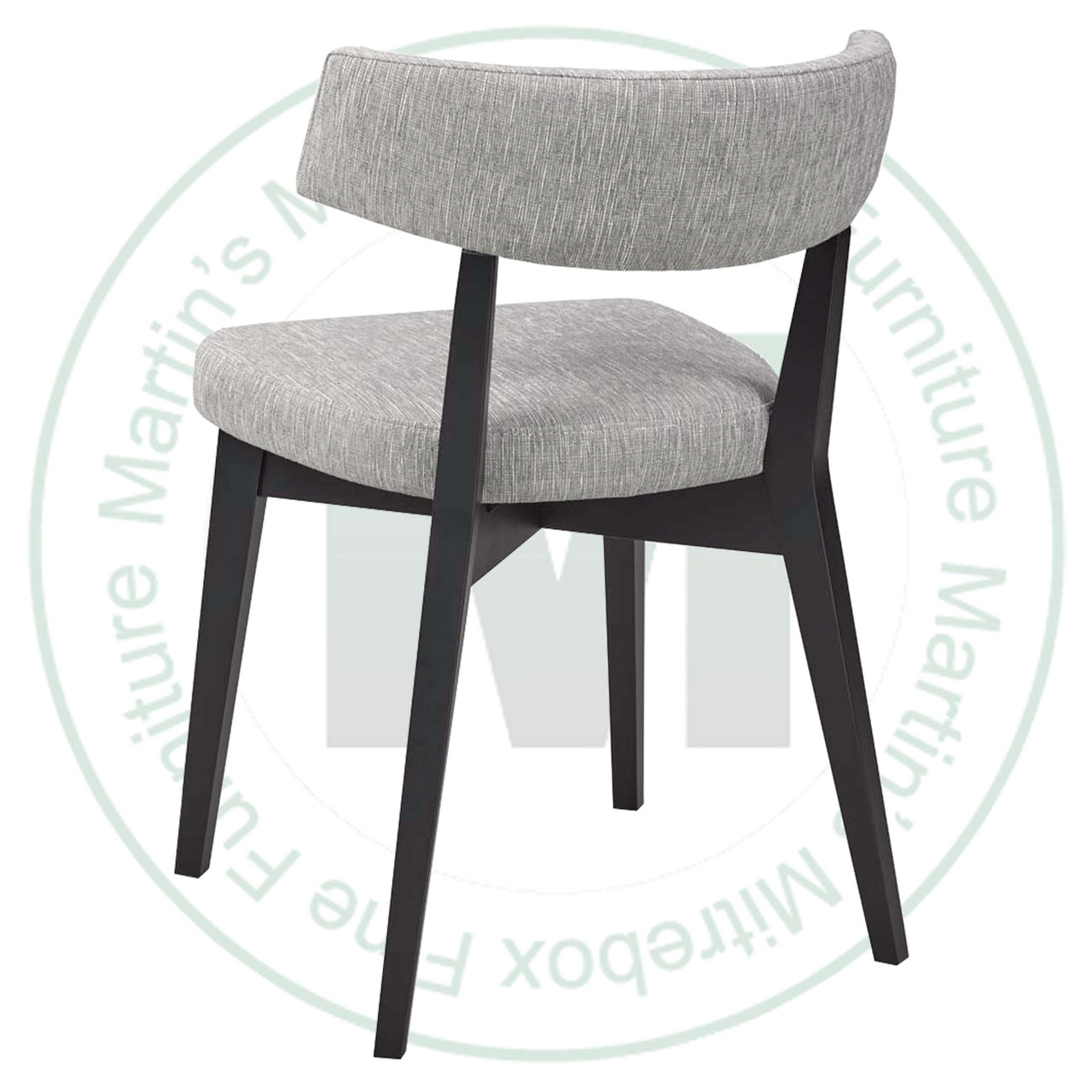 Wormy Maple Myra Side Chair With Fabric Seat