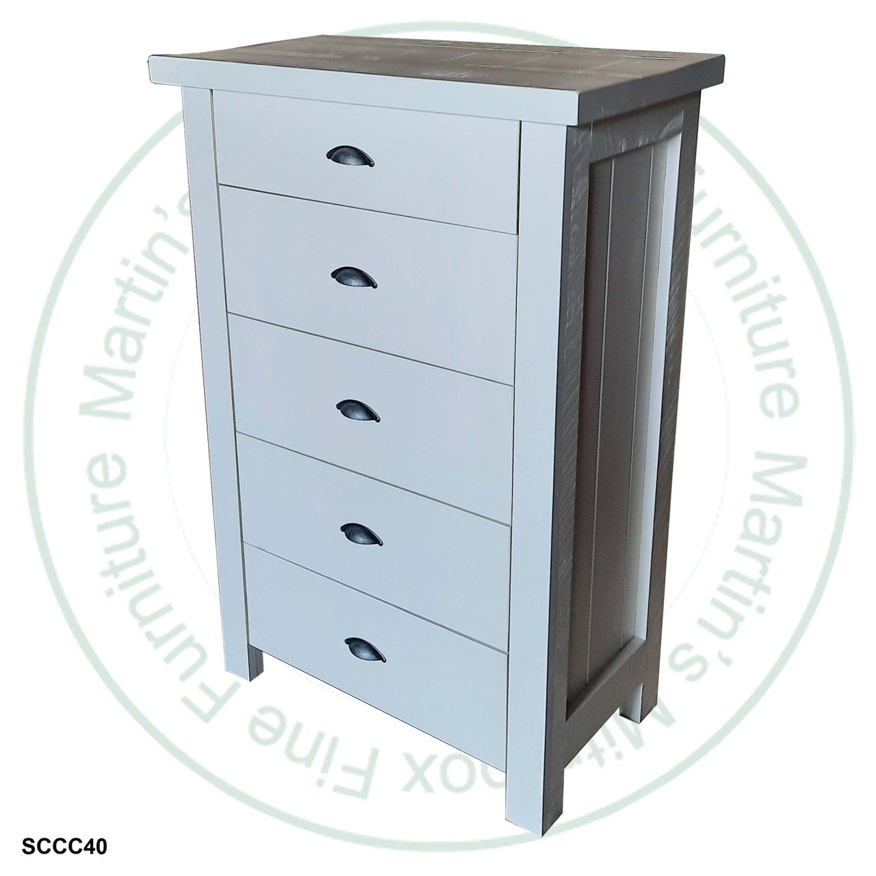 Pine Frontier Chest Of Drawers 39''W x 52''H x 18.5''D