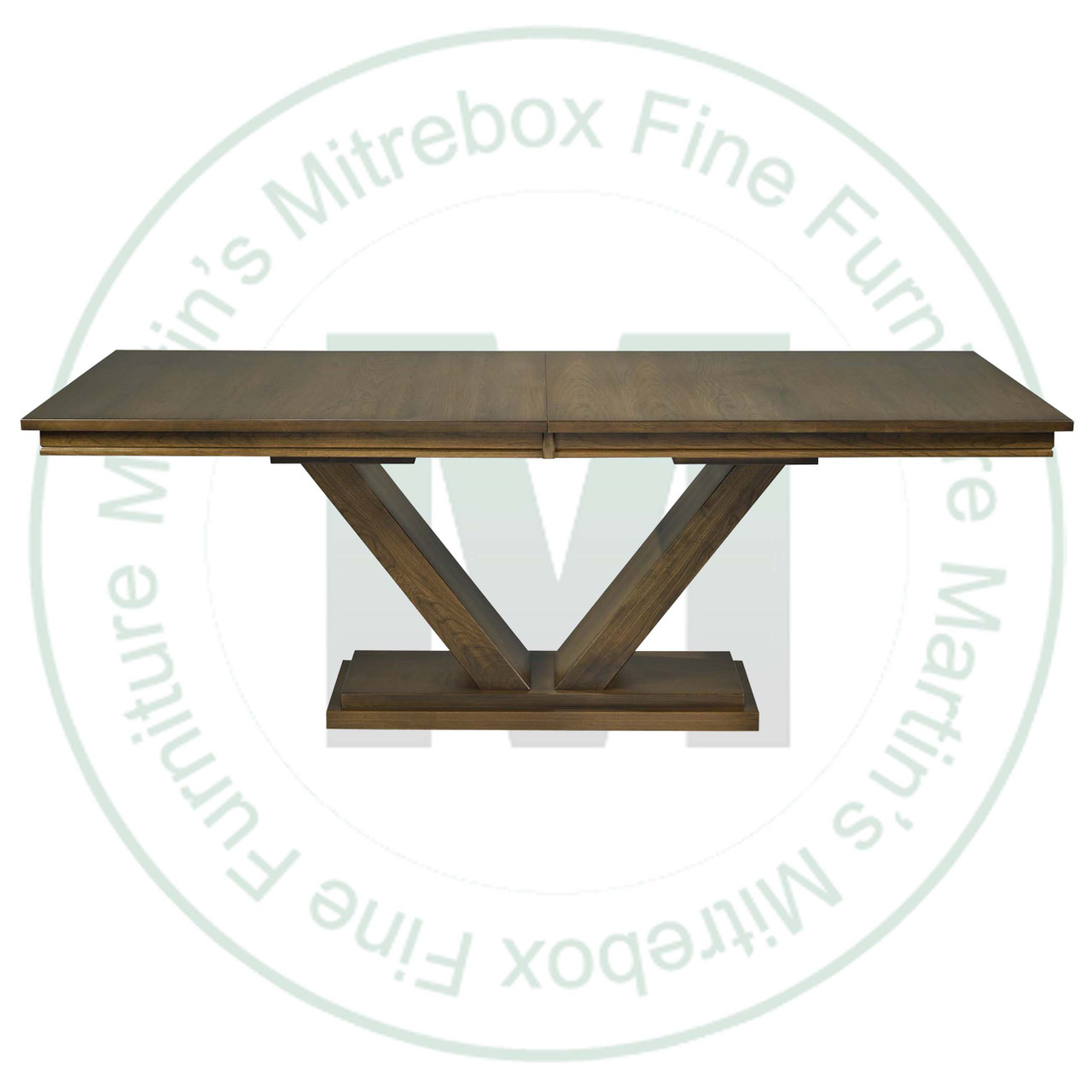 Oak Ambassador Solid Top Double Pedestal Table 42''D x 108''W x 30''H Table Has 1'' Thick Top