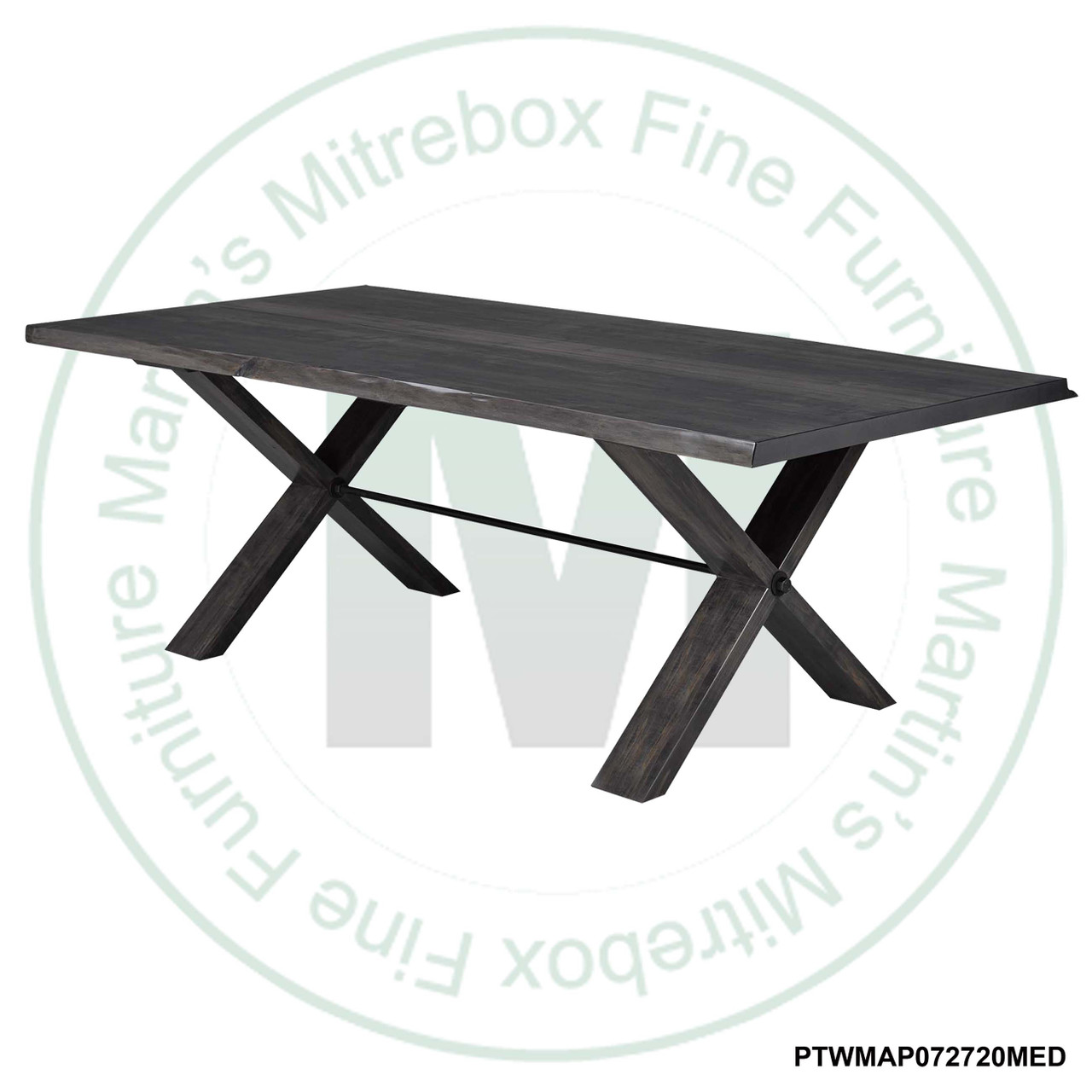 Oak Klint Solid Top Pedestal Table 48''D x 120''W x 30''H