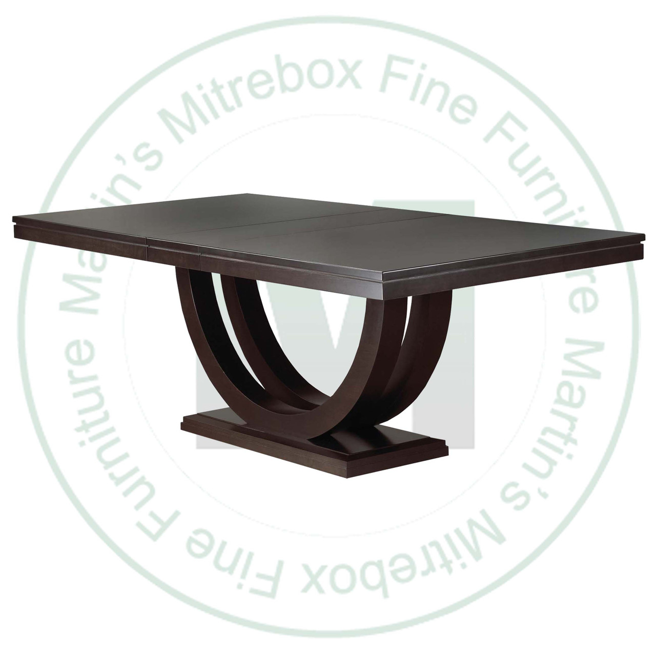 Oak Metro Solid Top Pedestal Table 42''D x 108''W x 30''H