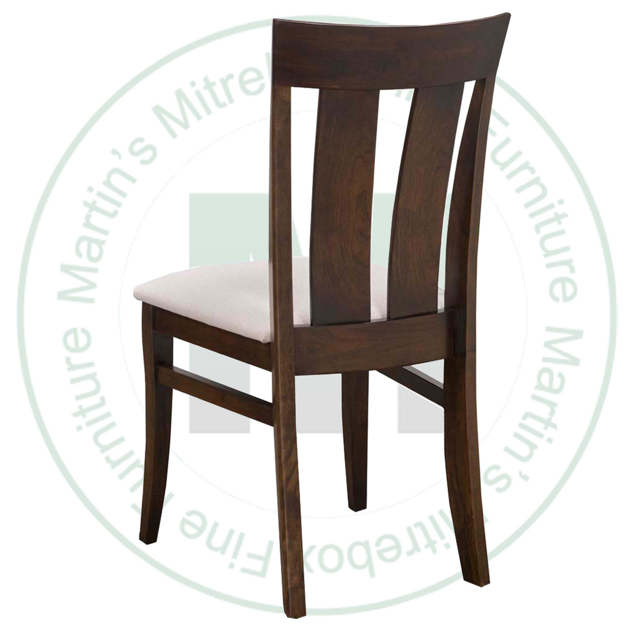 Oak Tibet Side Chair With Leather Seat