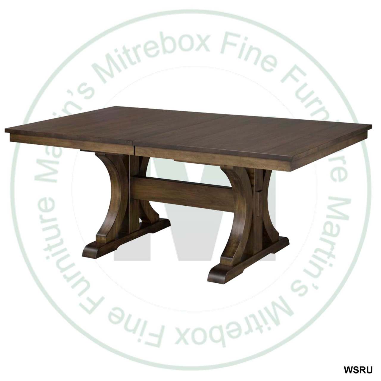 Oak Monkton Solid Top Double Pedestal Table 48''D x 60''W x 30''H