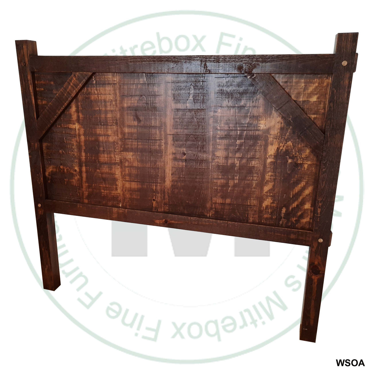 Pine Settlers King Headboard 4''D x 86.5''W x 58''H