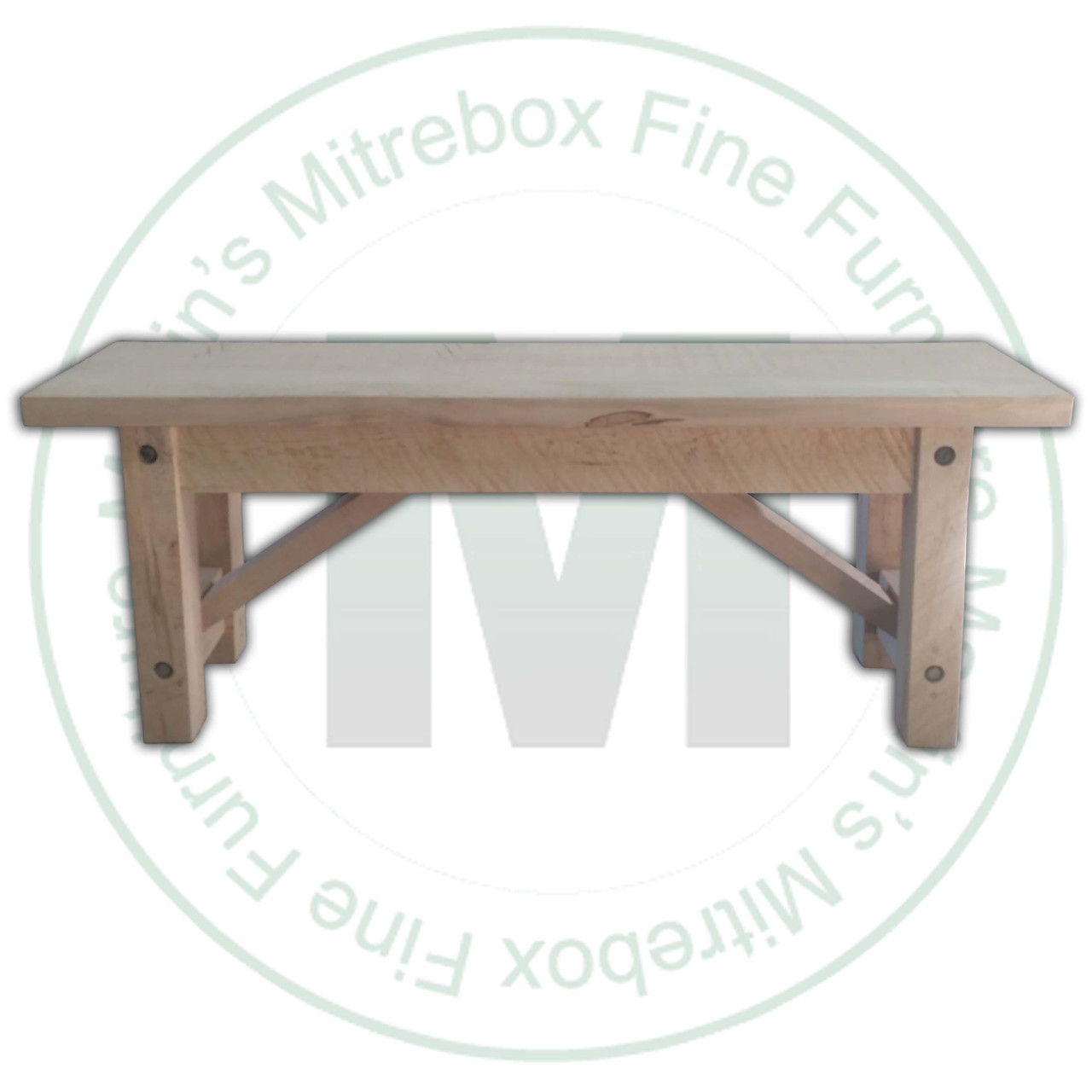 Pine Beam Bench 12''D x 48''W x 18''H