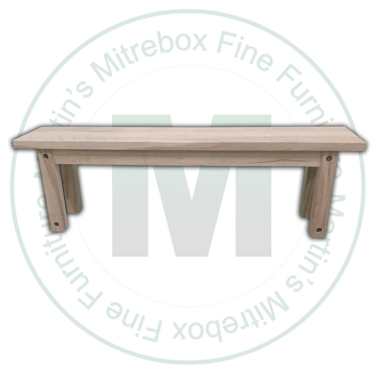 Wormy Maple Adirondack Bench 12''D x 48''W x 18''H