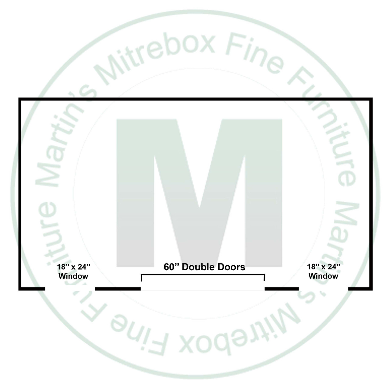 Saltbox Garden Shed Standard Layout - Can be customized