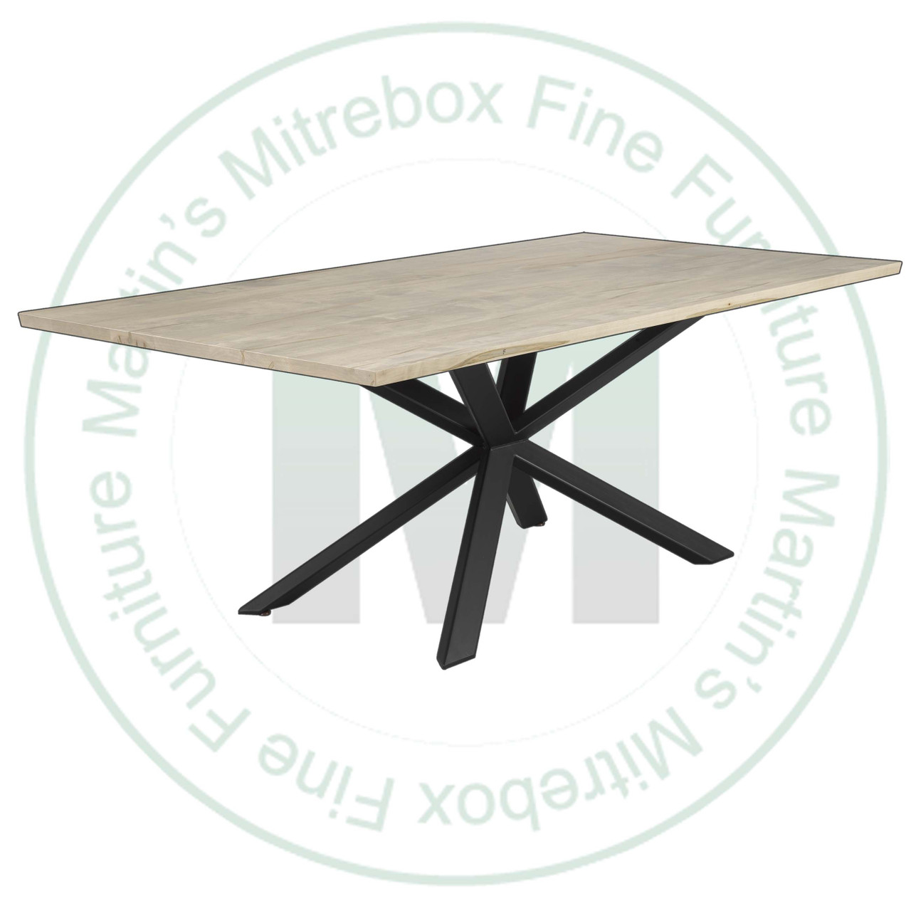 Oak Norseman Solid Top Double Pedestal Table 36''D x 108''W x 30''H Has 2 - 16'' Extensions