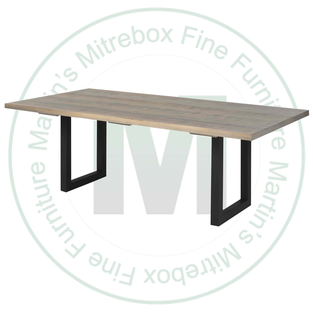 Oak Norwich Solid Top Double Pedestal Table 48''D x 84''W x 30''H With 2 - 16'' Extensions