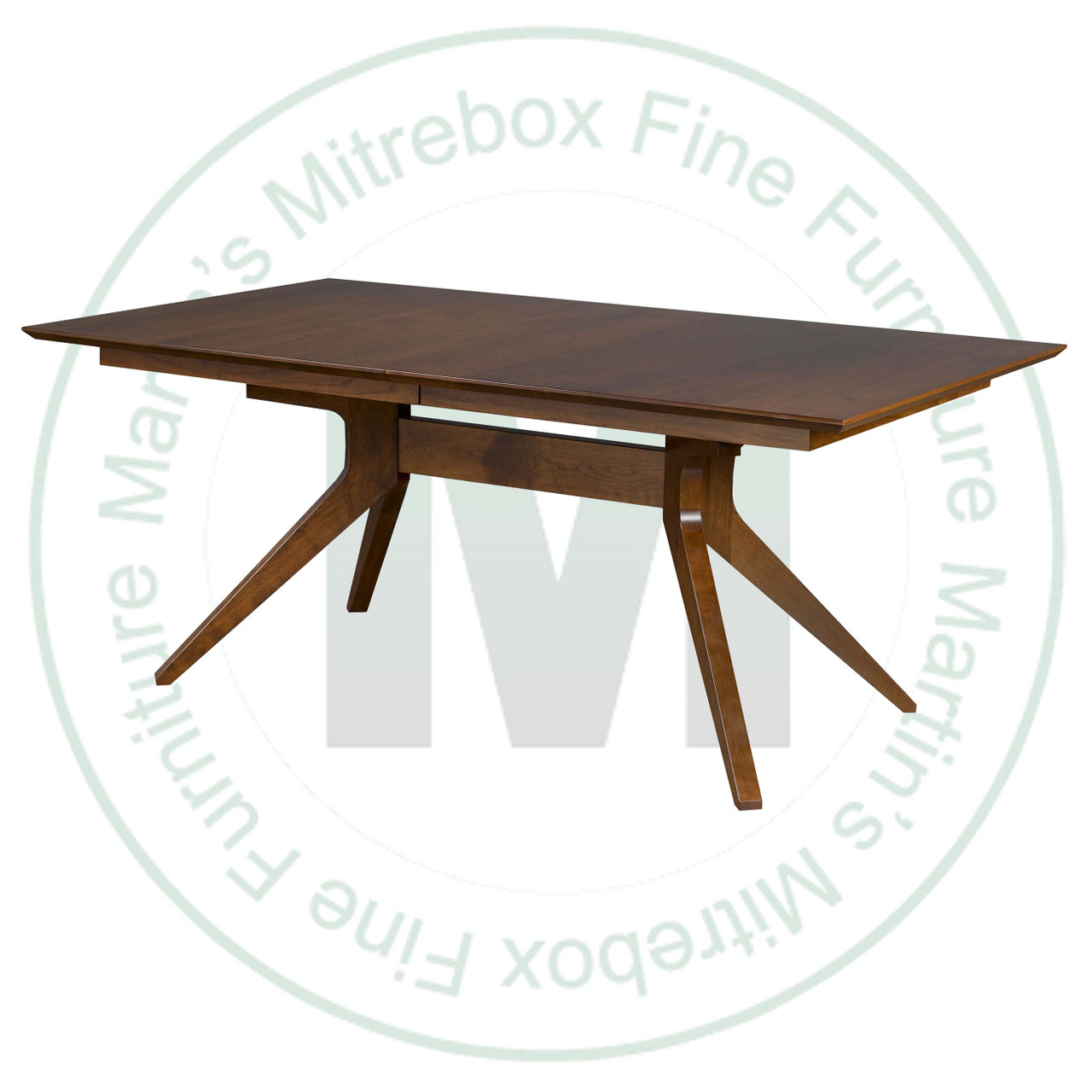 Oak Skagen Solid Top Double Pedestal Table 42''D x 84''W x 30''H