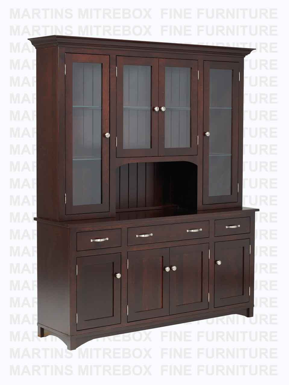 Maple Montana Hutch And Buffet 18''D x 66''W x 83''H