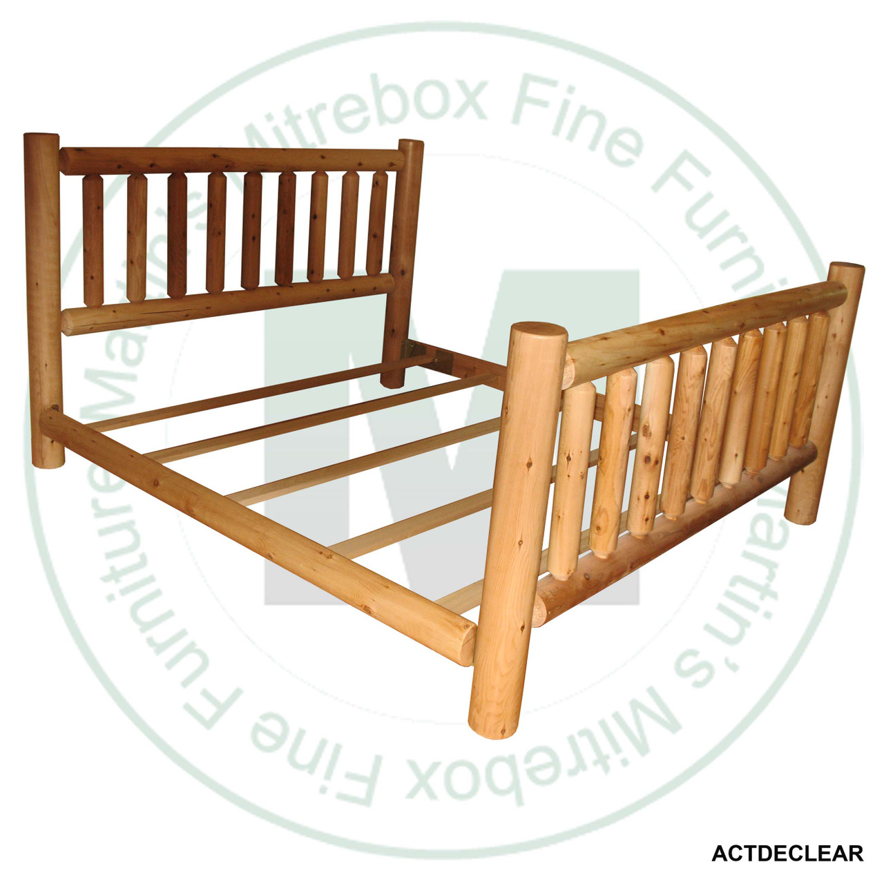 Northern Lakes Log Double Traditional Bed