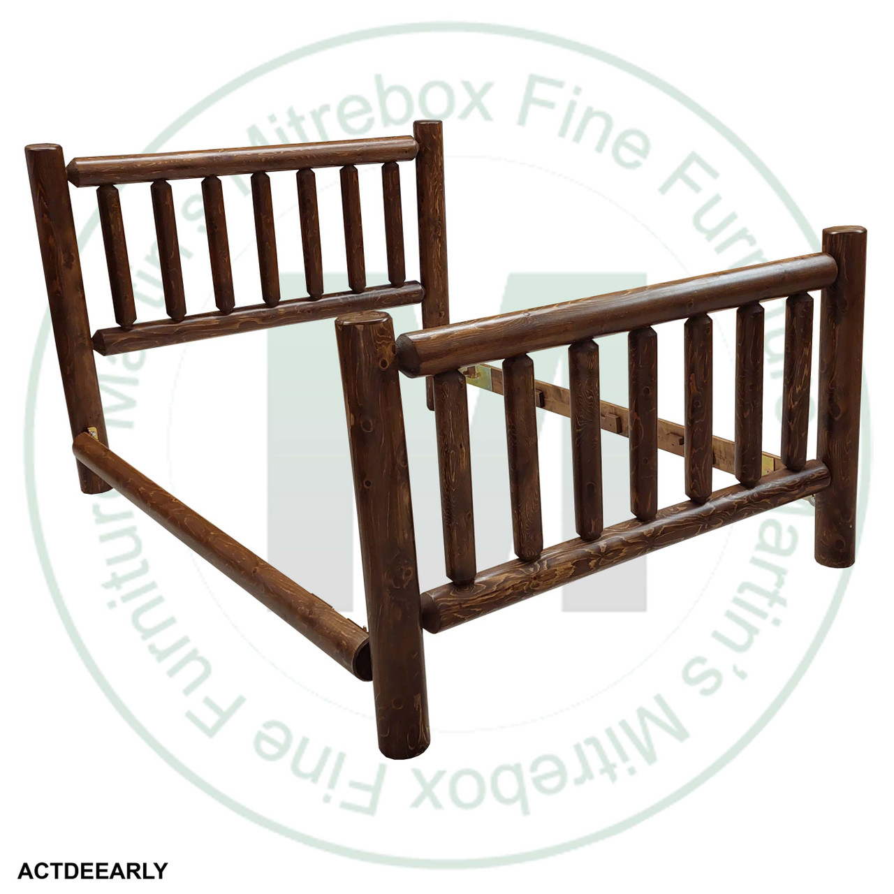 Northern Lakes Log Double Traditional Bed