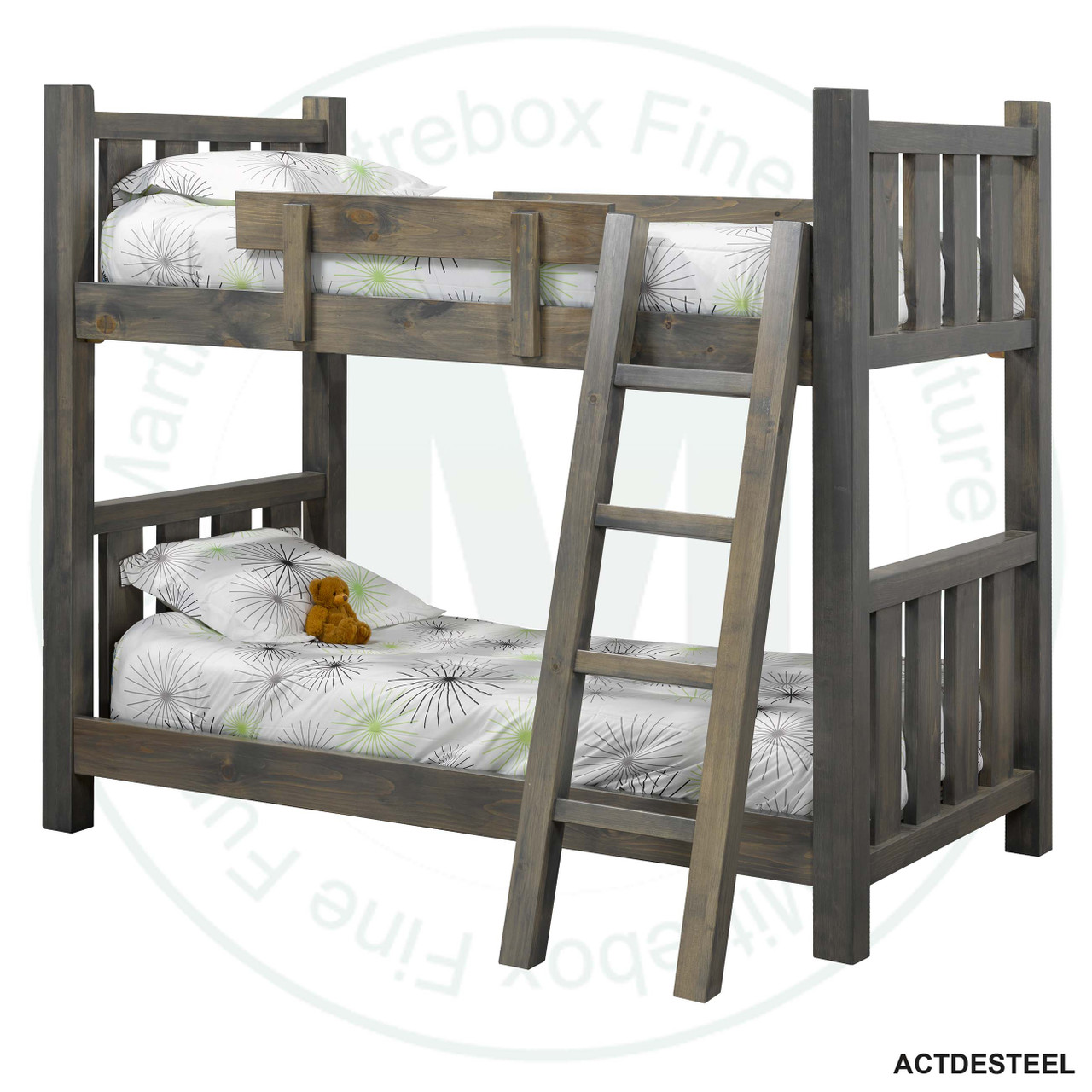 Lumberjack Log Twin Over Twin Bunk Bed