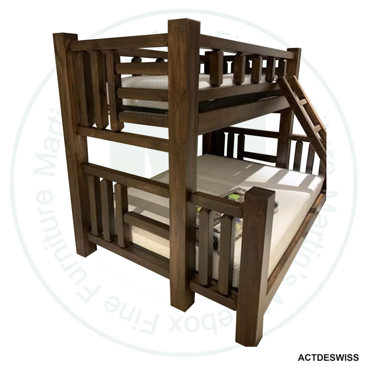 Timber Twin Over Queen Bunk Bed