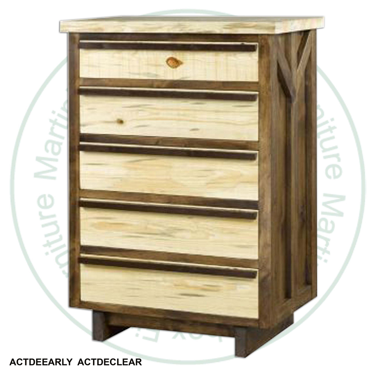 Beetle Wood 5 Drawer Chest of Drawers