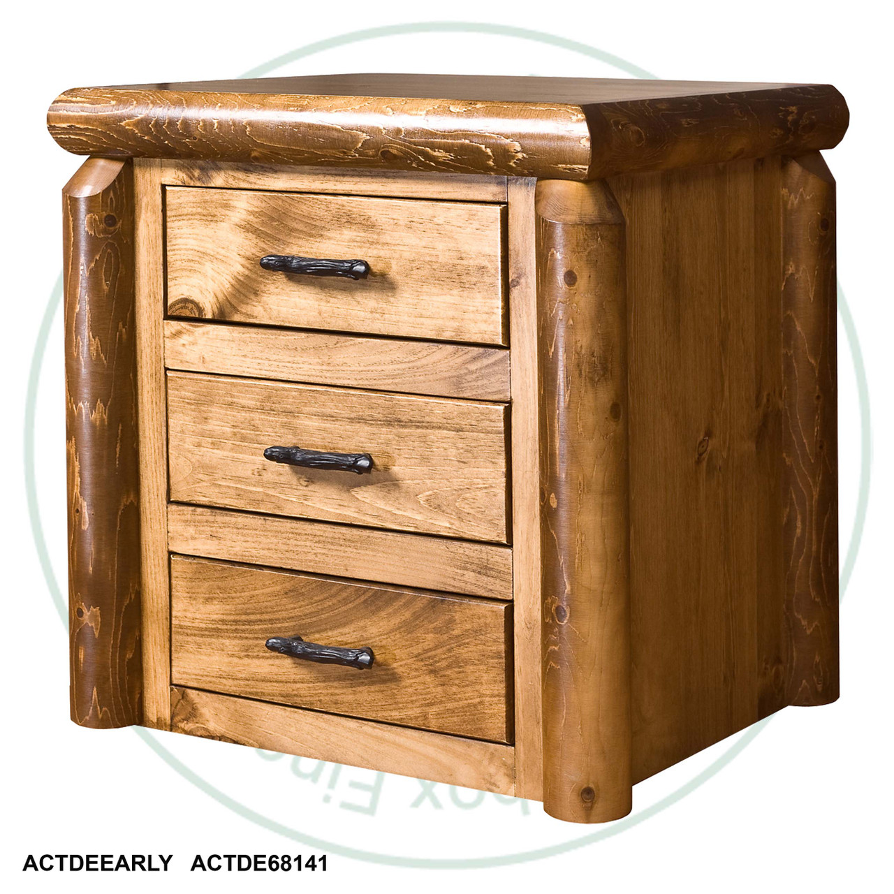 Mountain Lodge Log Nightstand