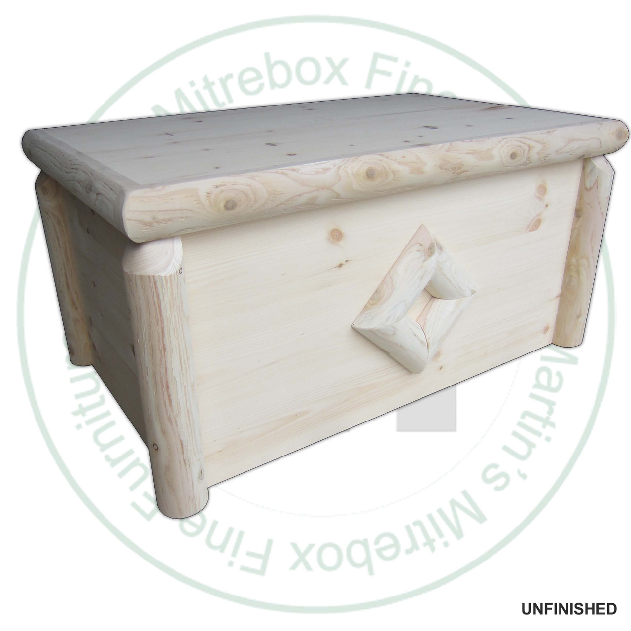 Mountain Lodge Log Blanket Box