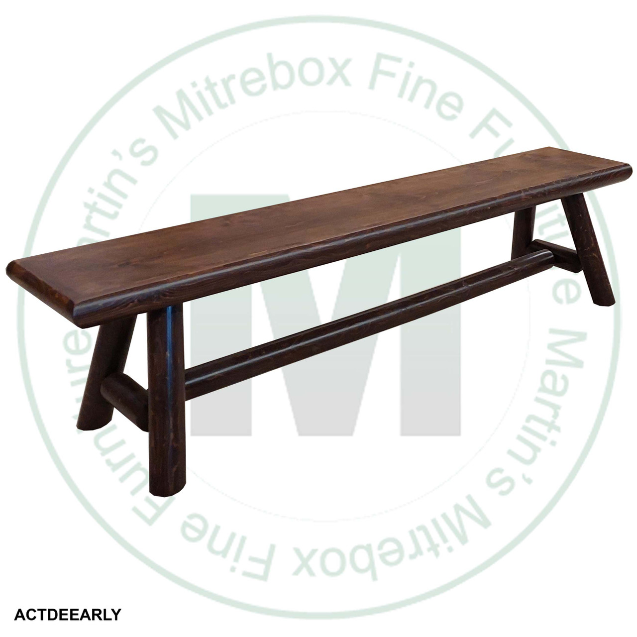 Mountain Lodge 84'' Dining Bench. 14''D x 18''H x 84''W