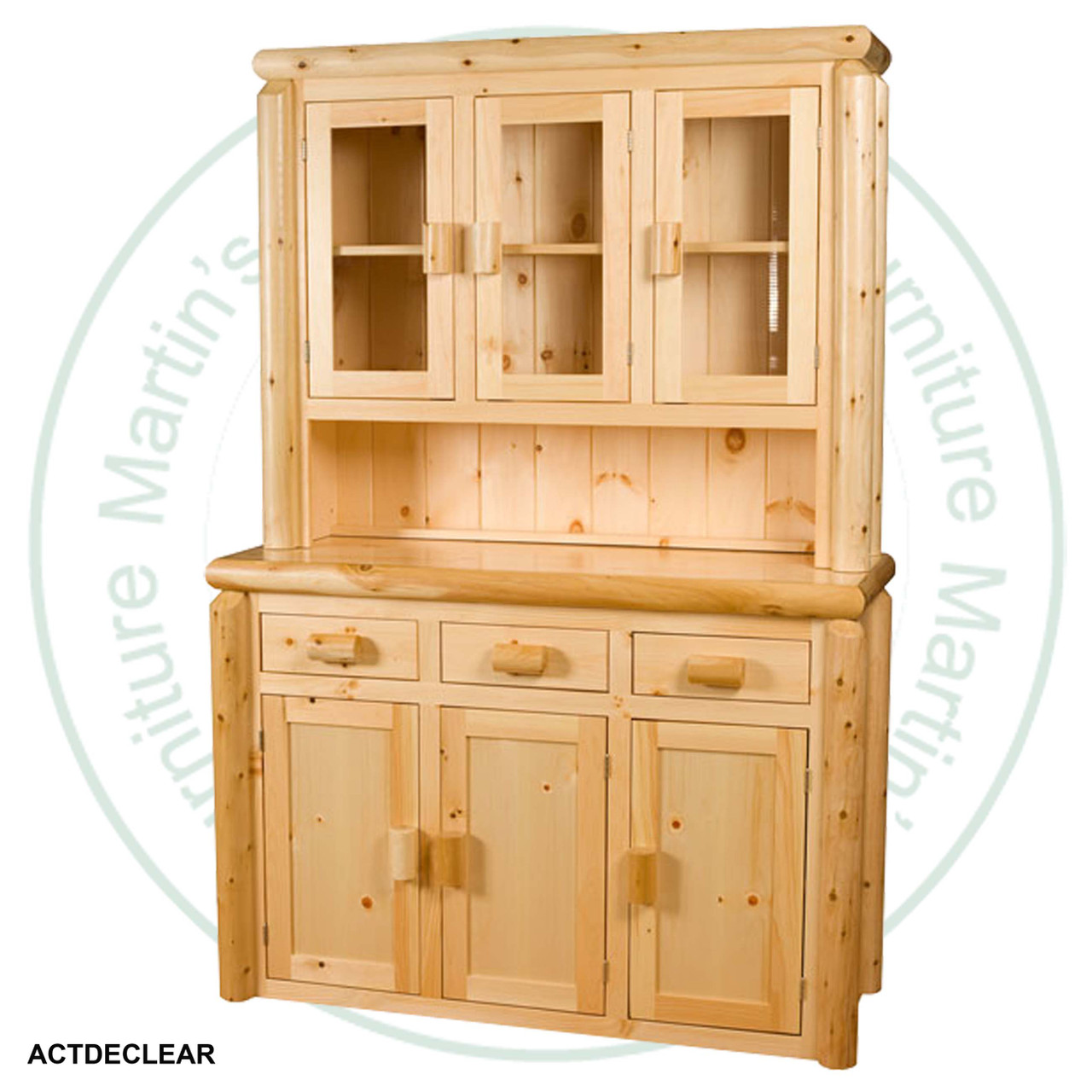 Mountain Lodge Log Hutch And Buffet 21''D x 82''H x 53''W