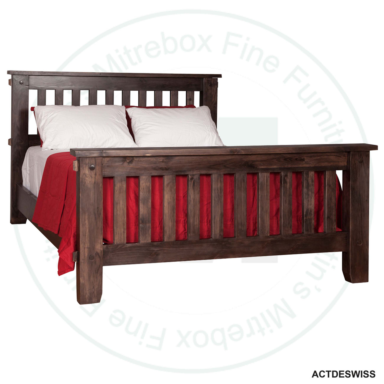 Double Timber River Slat Bed