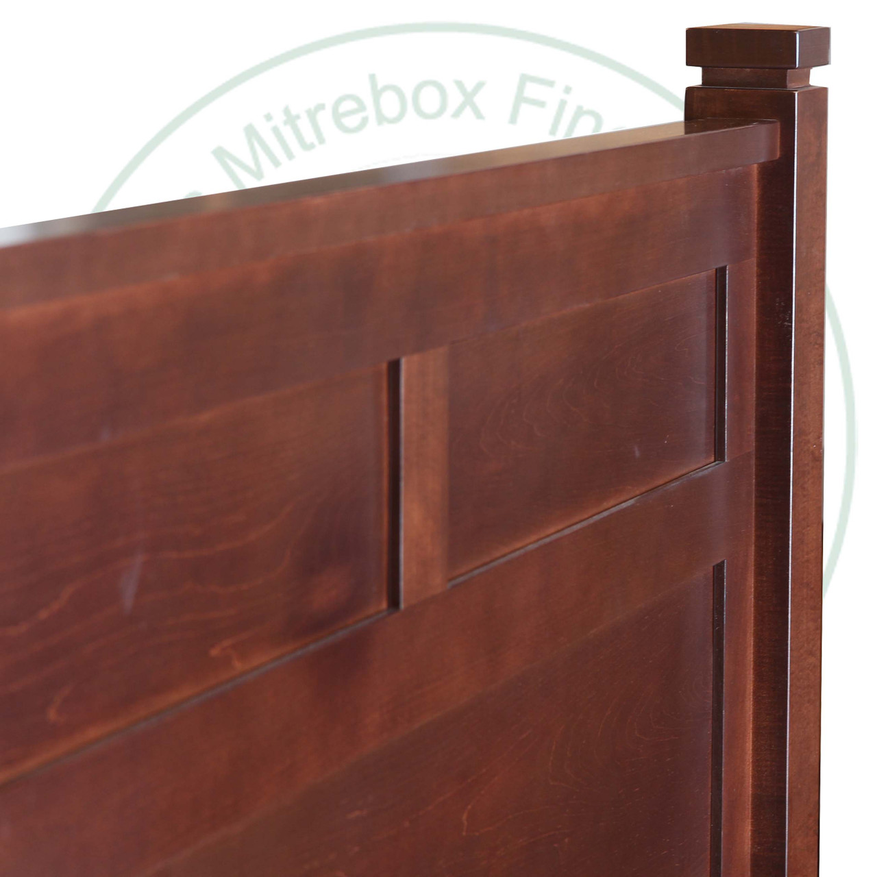 Maple Metro King Bed Headboard 53.5'' High Footboard 31'' High